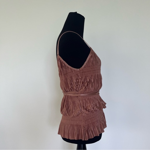 Deadstock Zara pink pleated cami top blouse. NWOT. Size Small. - Picture 6 of 16